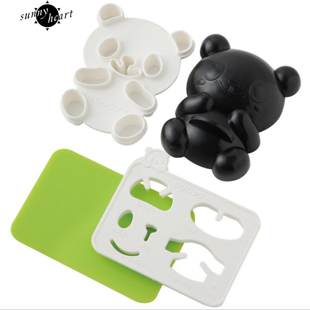 Khuôn Làm Cơm Nắm Hình Gấu Trúc Đáng Yêu