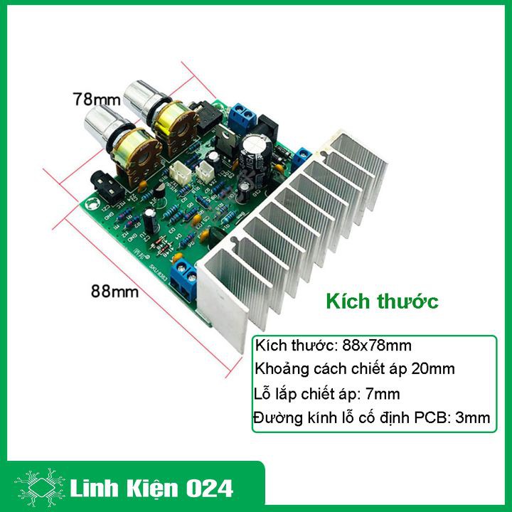 Module Khuếch Đại Audio TDA7297 12V 15W+15W V2