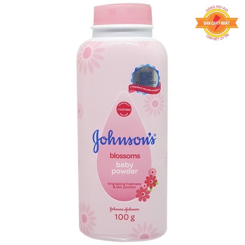Phấn rôm Johnson Baby 100g - CHÍNH HÃNG - chống hăm cho bé, an toàn dễ chịu