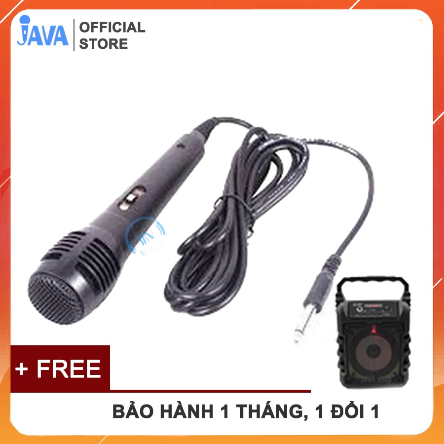 Mic dây KARAOKE đầu cắm tròn 6.5