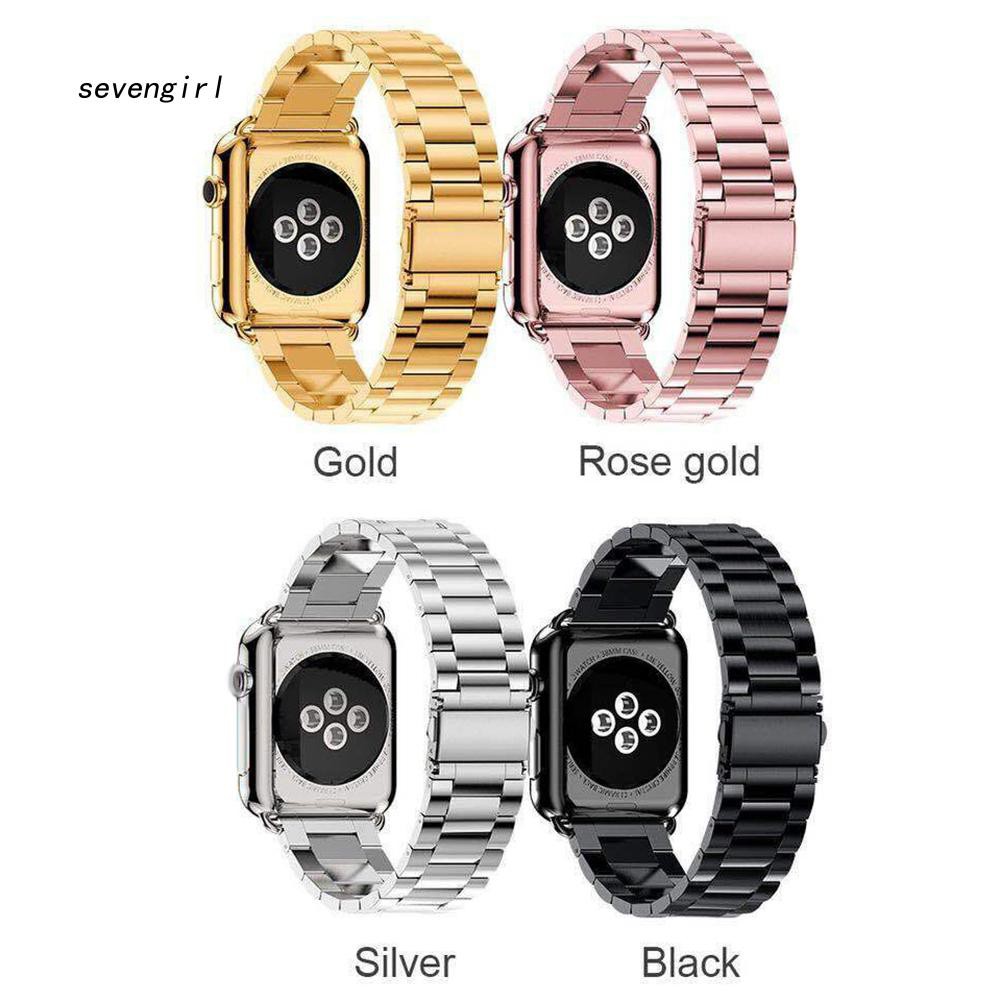 Bộ dây đeo thép không gỉ 38/42mm thay thế cho đồng hồ Apple Watch 1/2/3