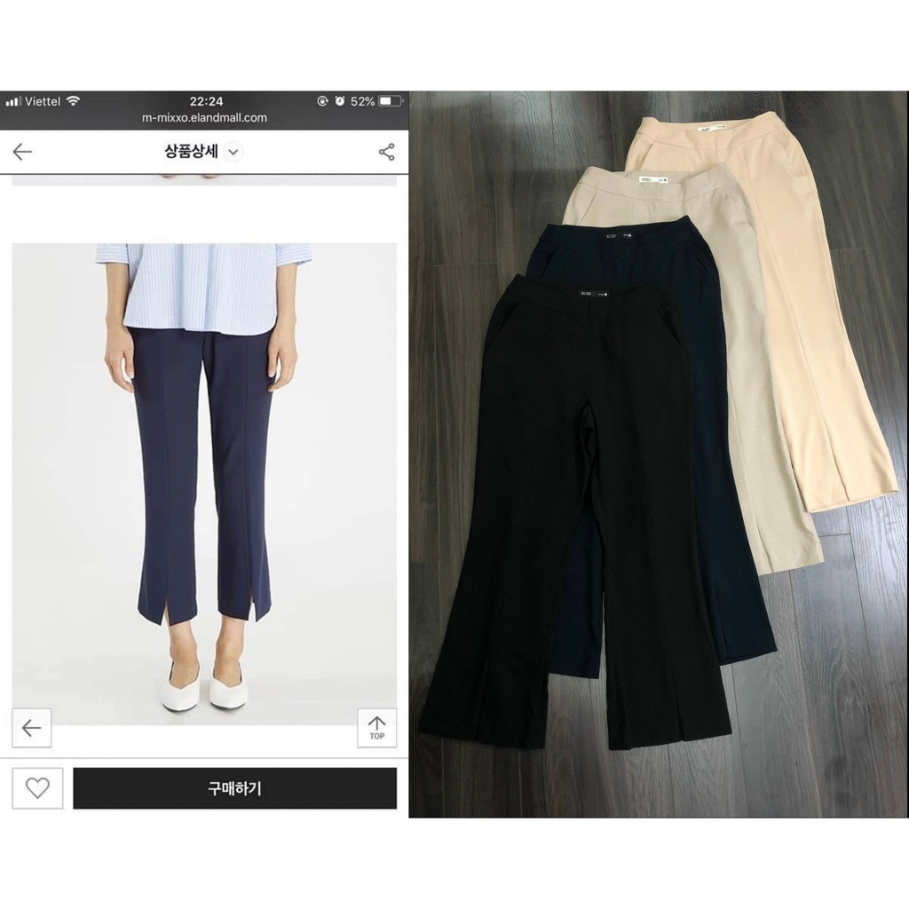 Quần Tây miiixxo xẻ trước Kami