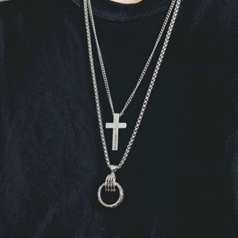 Vòng Cổ Mặt Hình Bàn Tay Xương Phong Cách Hip-Hop Cho Nam Và Nữ