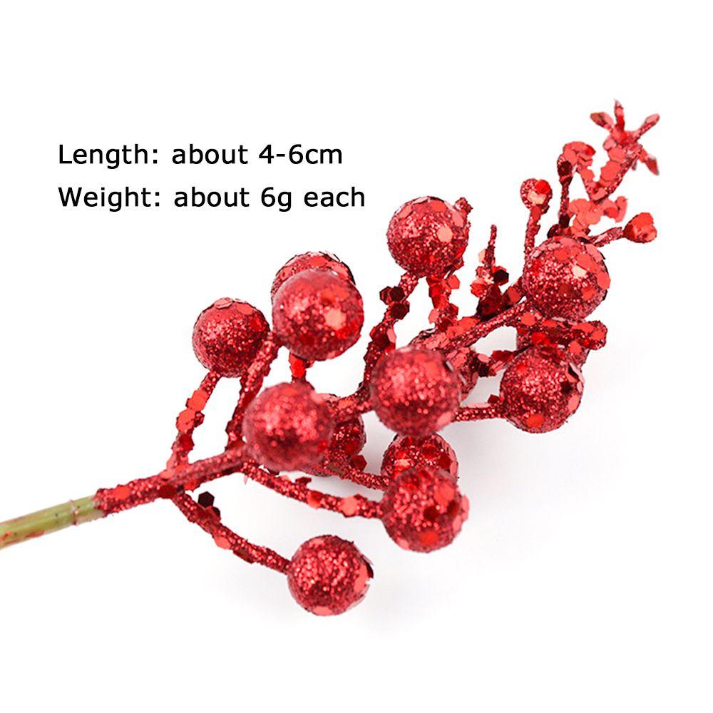 Set 24 / 10 Nhánh Quả Mọng Nhân Tạo Trang Trí Tiệc Cưới / Giáng Sinh DIY