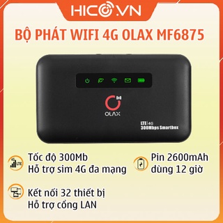 Mua Bộ Phát Wifi 4G Di Động Olax MF6875 Tốc Độ 300Mb   Hỗ trợ 1 Cổng LAN  Pin 2600mAh  Hỗ Trợ Kết Nối 32 Thiết Bị
