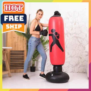 Tặng Bơm 🎁 Trụ đấm đá bơm hơi ⚡giá rẻ⚡ Trụ đấm bốc tự cân bằng