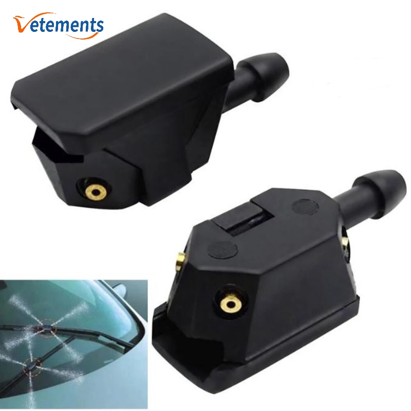 1 Cặp Vòi Xịt Nước Rửa Kính Chắn Gió Phía Trước Xe Hơi Thông Dụng