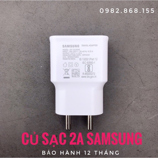 [ẢNH THẬT] CỦ SẠC SAMSUNG 2A SIÊU BỀN DÀNH CHO ANDROID.