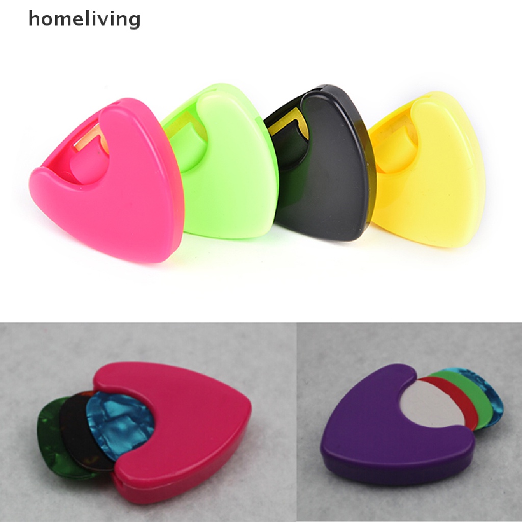 1 Hộp Đựng Miếng Gảy Đàn Guitar Bằng Nhựa Hình Tam Giác Mới