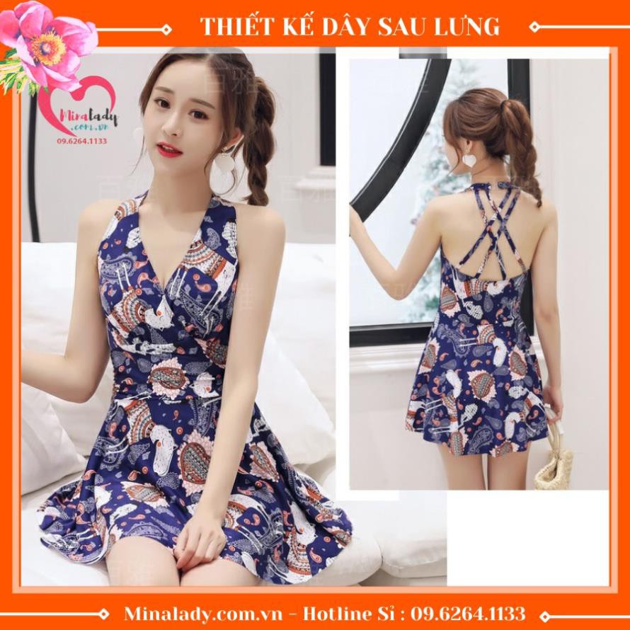 Váy đi biển, đồ bơi nữ có quần liền thân ( Họa tiết hình khối) - Hàng sẵn Có clip sexy | BigBuy360 - bigbuy360.vn