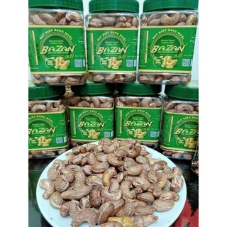 Hạt điều rang muối Bình Phước nguyên hạt còn vỏ lụa Hàng Loại 1 Hộp 500 gram