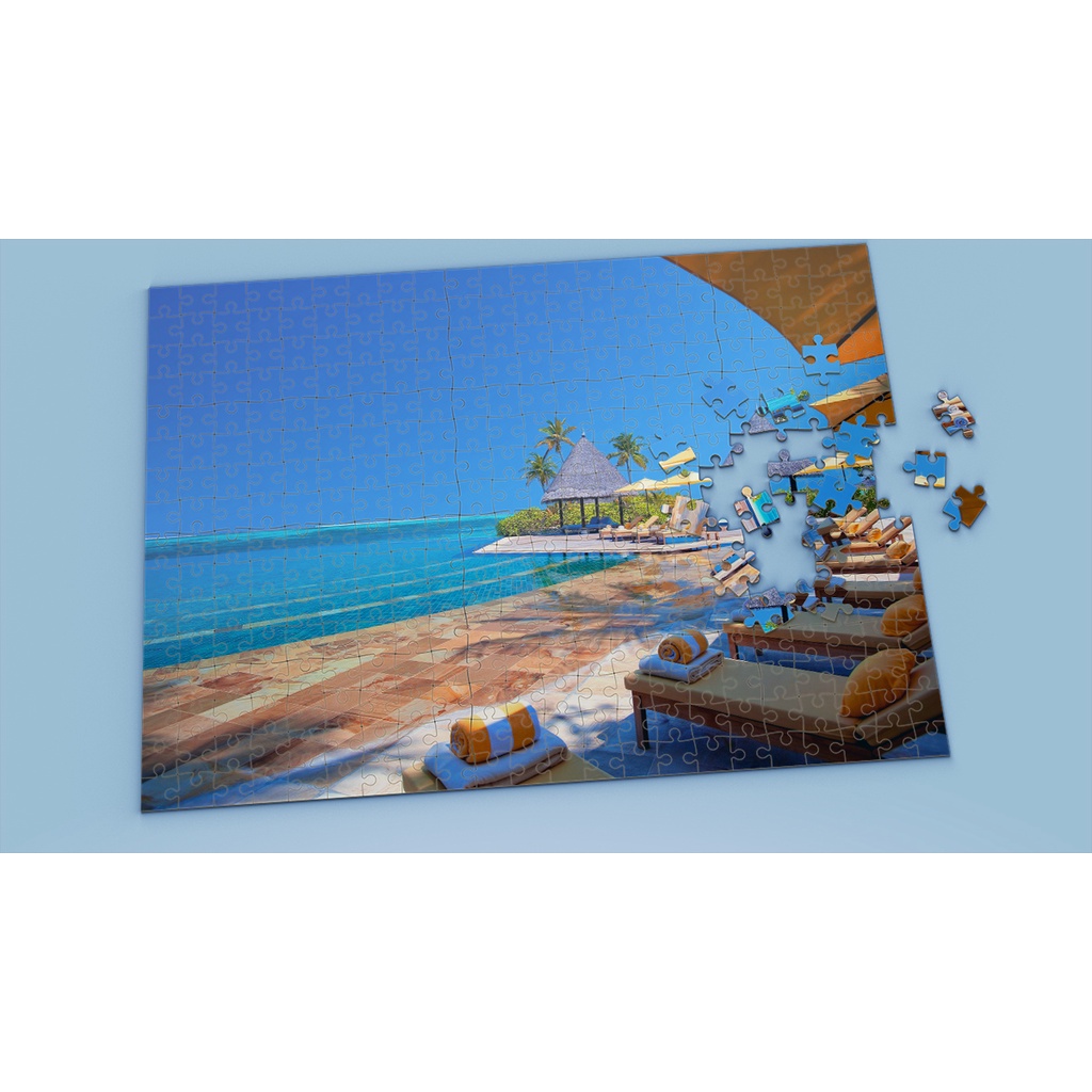 Tranh ghép hình HOLYDAY - Mẫu 1 - Nhận in theo yêu cầu