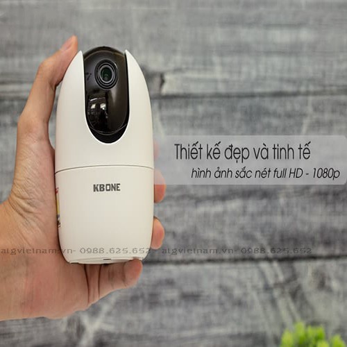 [THƯƠNG HIỆU MỸ] Camera Wifi Xoay 360 Độ KBONE KN-H21P FULL HD 1080P - Hàng chính hãng