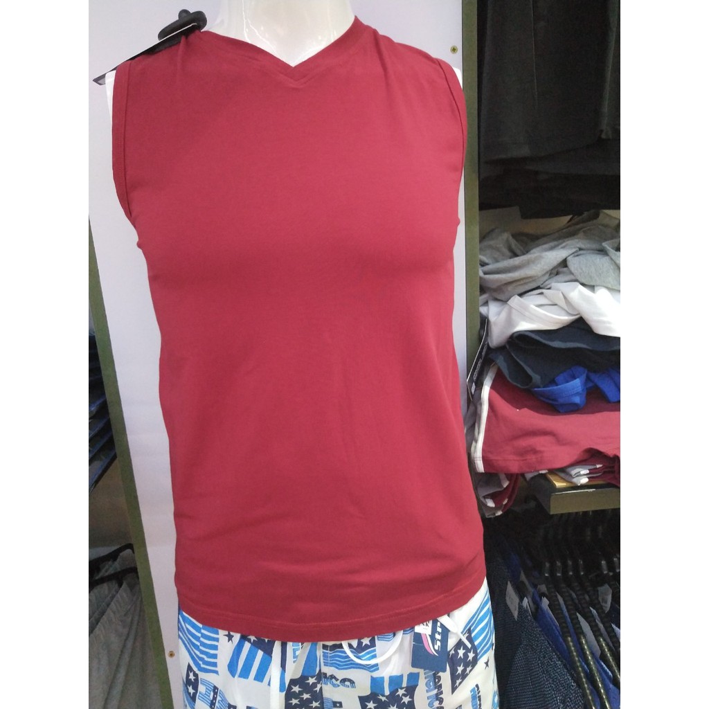 ÁO TANKTOP, ÁO SÁT NÁCH NAM CỔ TIM 100% COTTON CAO CẤP