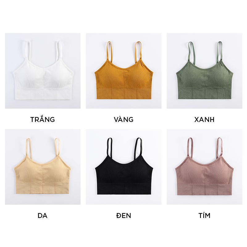 Áo bra hai dây nâng ngực tập thể thao gym yoga freesize 37-60kg AL15 | WebRaoVat - webraovat.net.vn