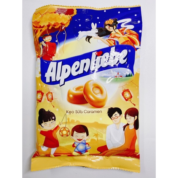 KẸO ALPENLIEBE VỊ SỮA CARAMEN GÓI 115,5G/ KẸO BÉO ALPENLIEBE