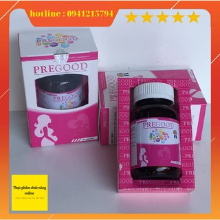 [Free Ship - Chất Lượng Cao] Thực phẩm bổ máu - Pregood - Bổ sung - Axit Folic - DHA - Sắt cho bà bầu - Lọ 30 viên