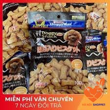 Bánh quy trứng 100g, bánh thưởng cho thú cưng DoggyMan [THỨC ĂN CHÓ]