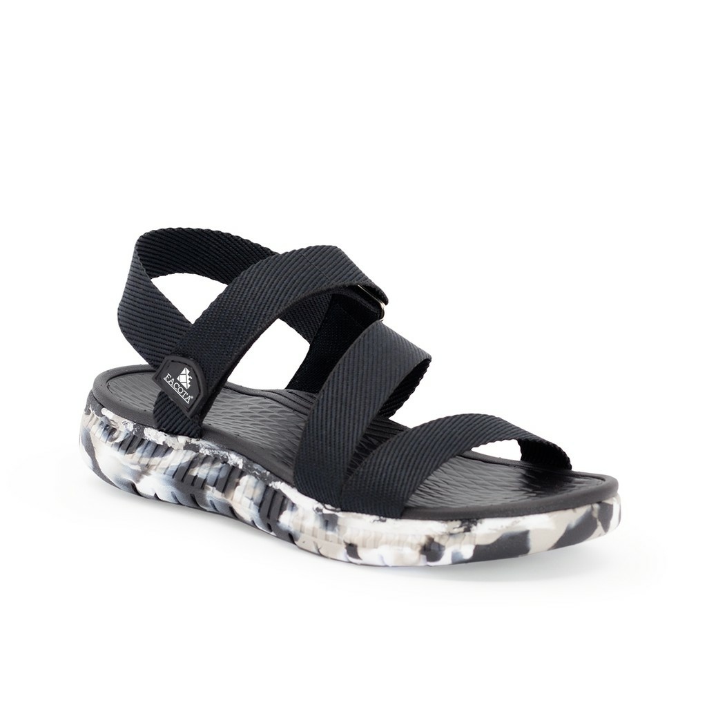 FACOTA | Giày dép sandal nam, nữ đen camo lính đi học, đi chơi HA03