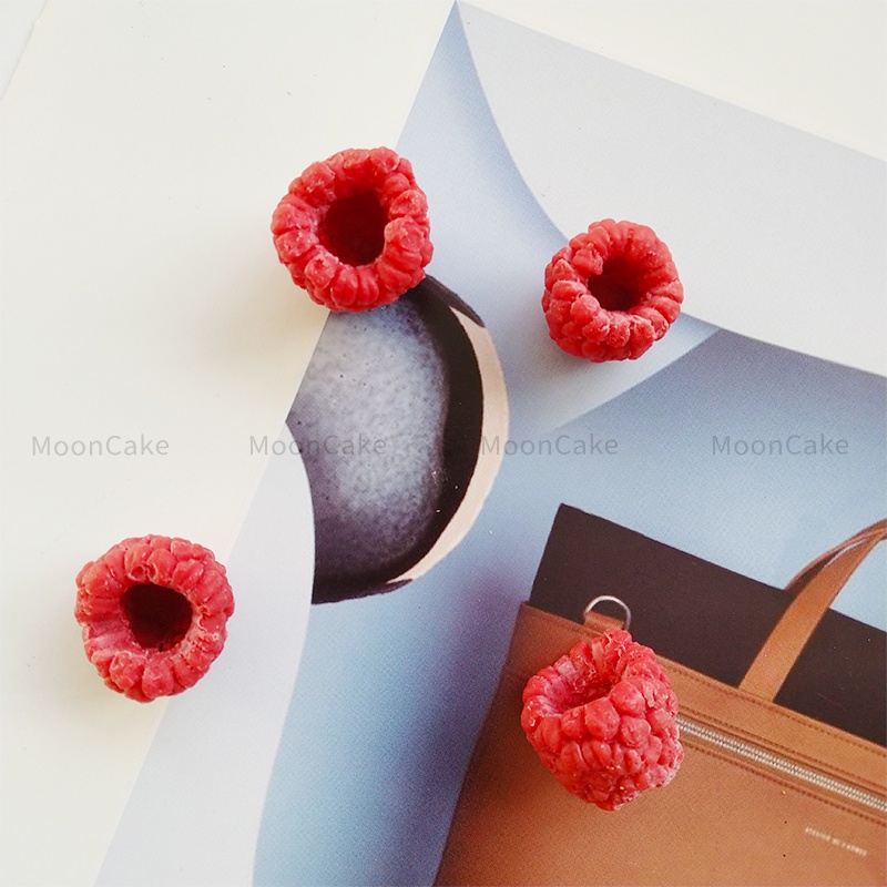 Khuôn Silicon Hình Quả Mâm Xôi Kích Thước Thật - Dụng Cụ Làm Nến Thơm Nghệ Thuật, Bánh, Thủ Công