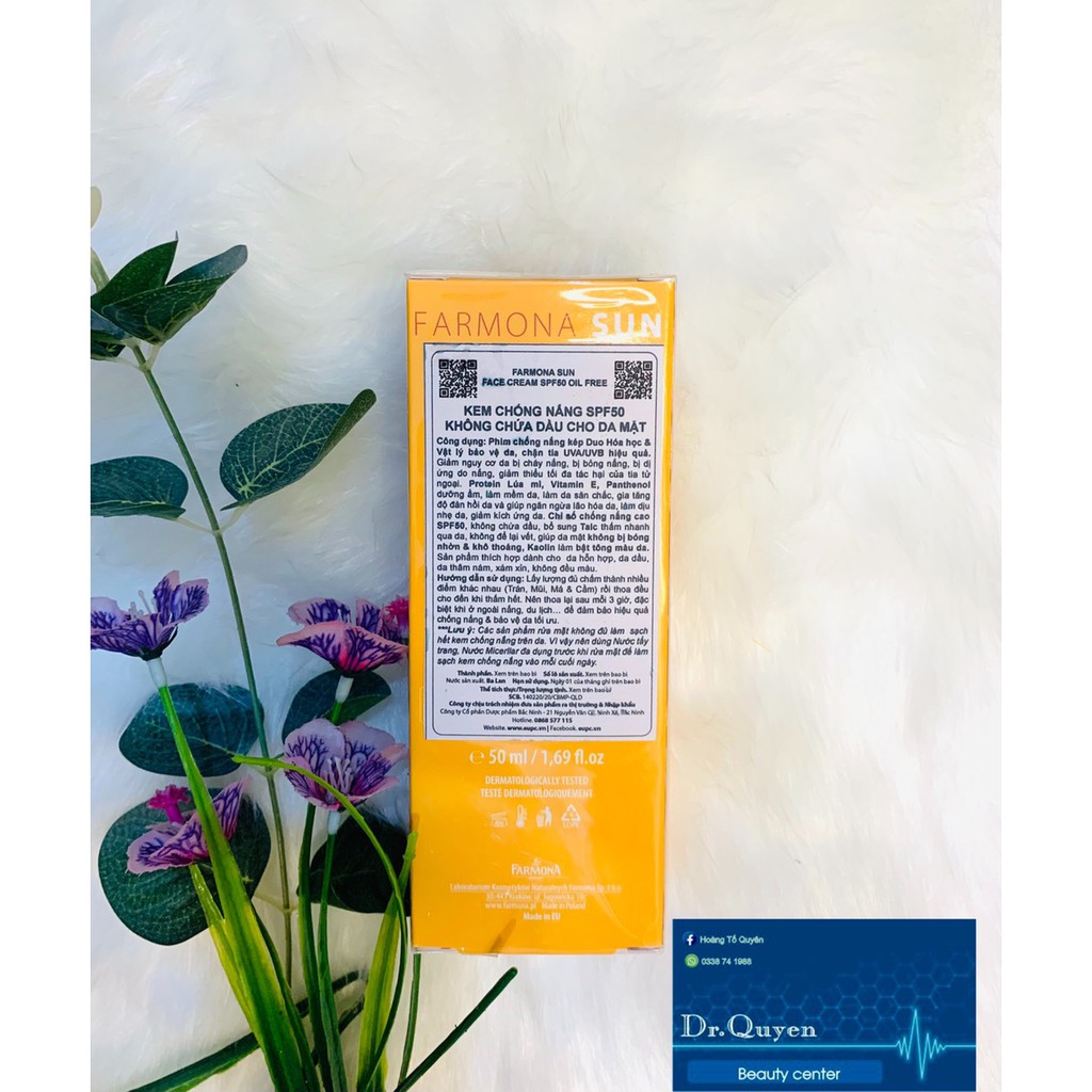 [CHÍNH HÃNG] KEM CHỐNG NẮNG FAMONA SPF50+++ dành cho da dầu, mụn và da hỗ hợp, nâng tone giống kem nền | BigBuy360 - bigbuy360.vn