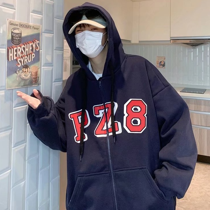 Áo Khoác Hoodie In Chữ Thời Trang Dành Cho Cặp Đôi