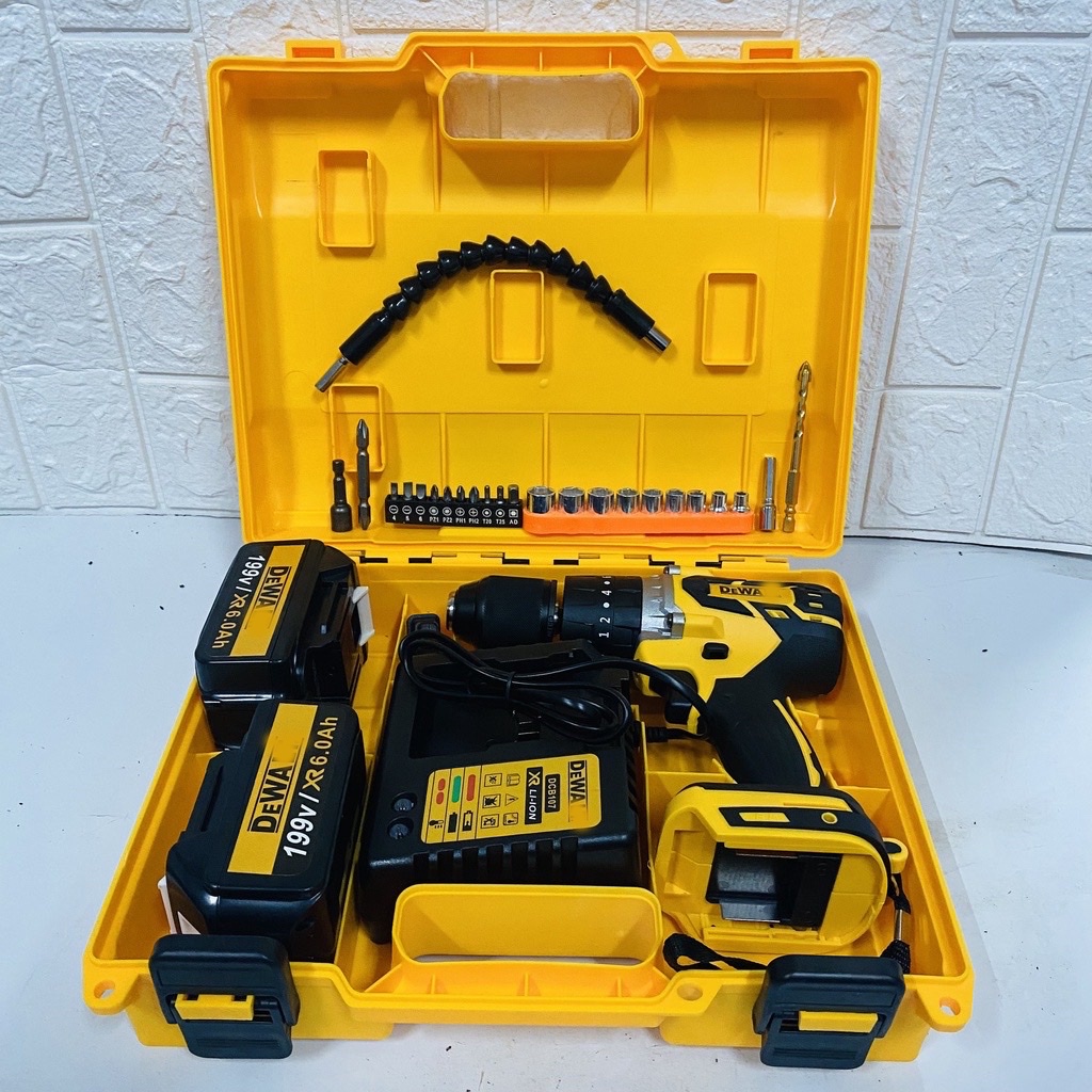 Máy khoan pin de.walt 199v, 2 pin, không chổi than, 100% dây đồng, máy bắn vít, máy bắn tôn, khoan pin