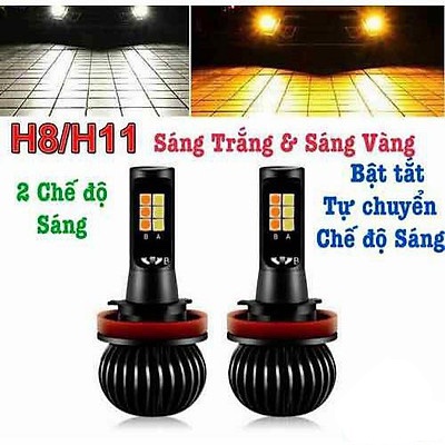 1 Cái Đèn gầm 2 chế độ màu X5 Chân H8/H11, 9005/9006, H3