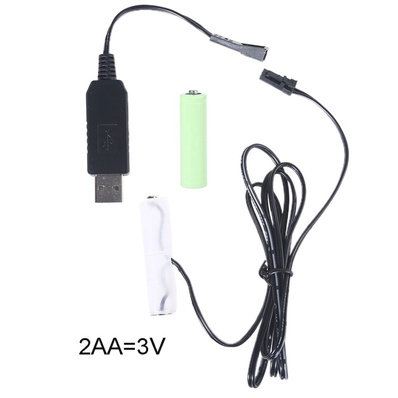 Cáp Nguồn USB Type C Sử Dụng Pin AA Dummy Cho Đèn Đồ Chơi