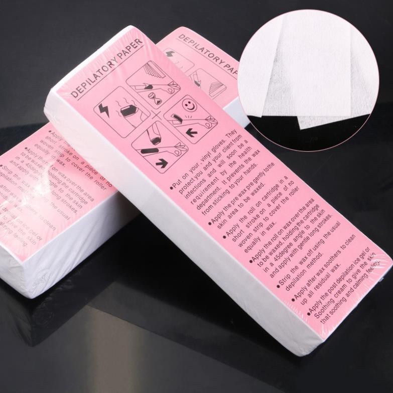 Giấy Wax Lông Depilatory Paper 100 tờ (hàng Có sẵn)