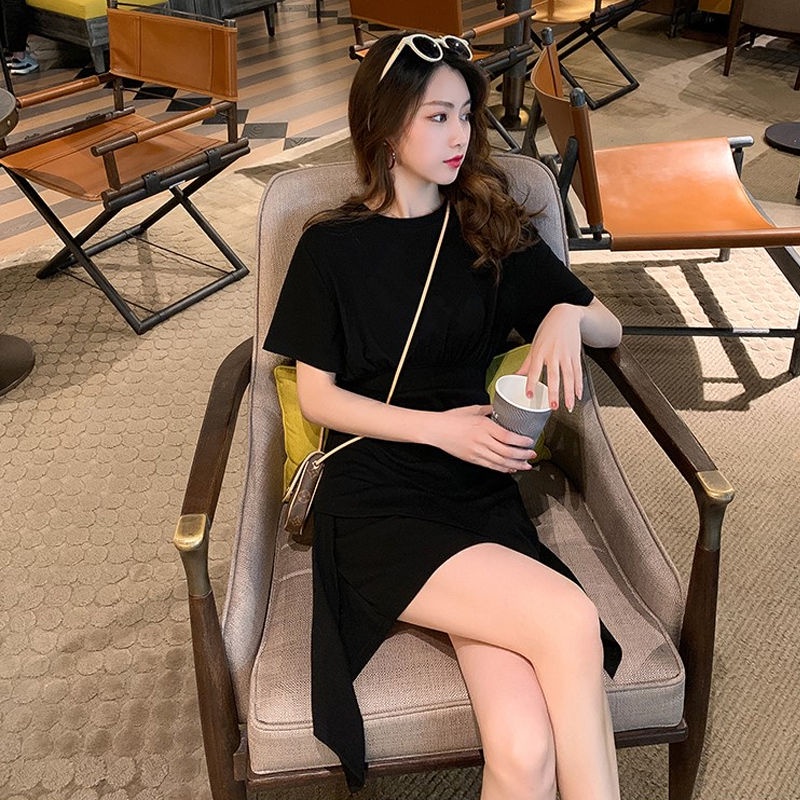 Đầm Ngắn Ôm Eo Thời Trang Mùa Hè Hàn Quốc 2022 Dành Cho Nữ