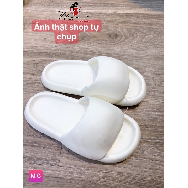 Dép bánh mì Eva, Dép bánh mì béo quai ngang màu xanh, hồng, trắng hàng Quảng Châu