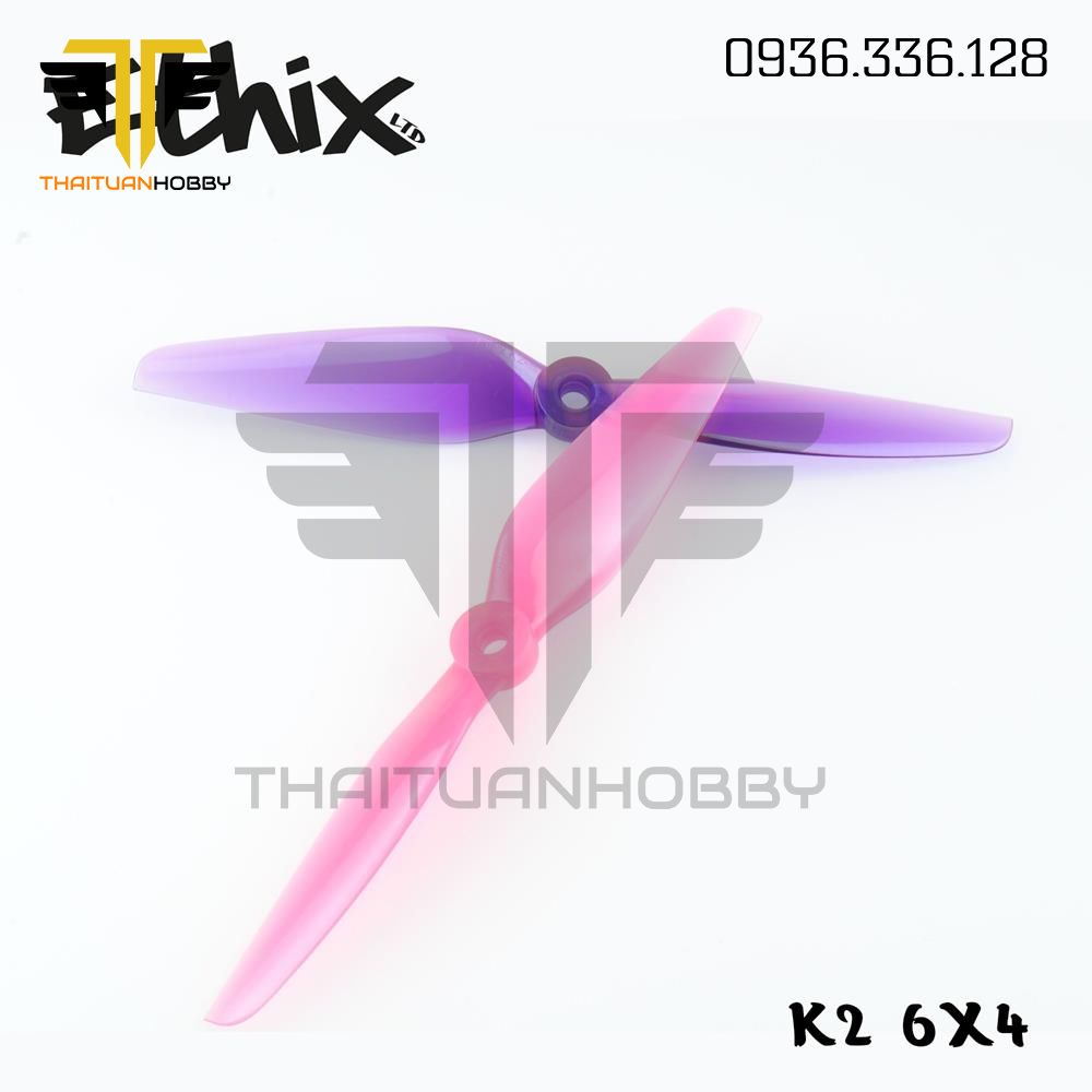 Bộ 4 Cánh Quạt Thuận Nghịch 2 Lá Ethix K2 Bubble Gum