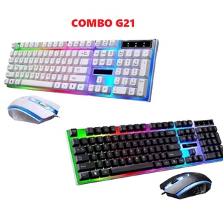 Bộ phím chuột giả cơ chuyên game g21 - led 7 màu