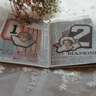 Sticker ticket phong cách Tim Holtz