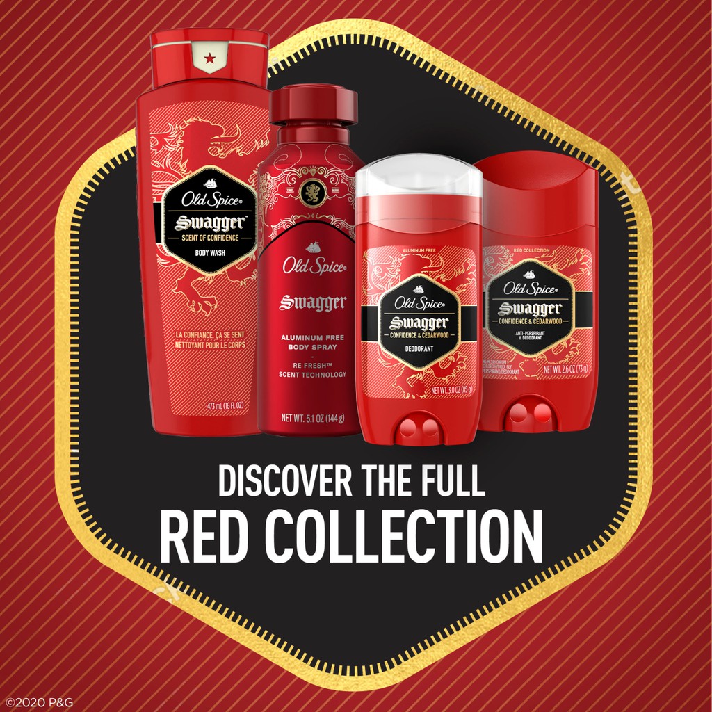 [FREESHIP] Lăn Sáp Khử Mùi Nam Old Spice Swagger Red (Sáp Xanh)