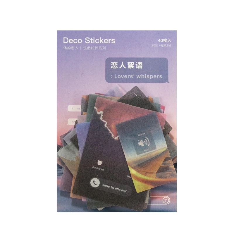 Gói 40 stickers về thiên nhiên và cuộc sống