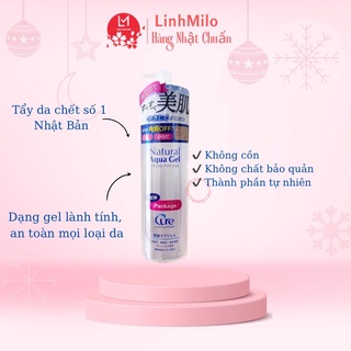 Tẩy Da Chết Cure Natural Aqua Gel Mẫu Mới Nhất 250gr sạch da sáng mịn.