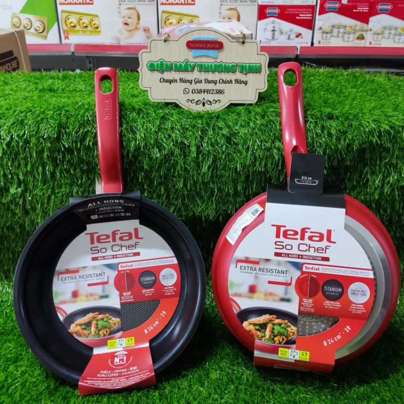 chảo chiên Tefal So Chef size 21,24,28 hàng chính hãng giá tốt