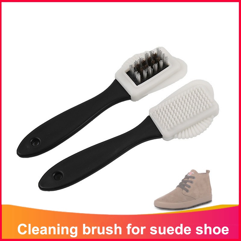 Bàn Chải Vệ Sinh Bằng Da Lộn Và Sợi Đồng PP Chuyên Dụng Cho Giày Da Nubuck