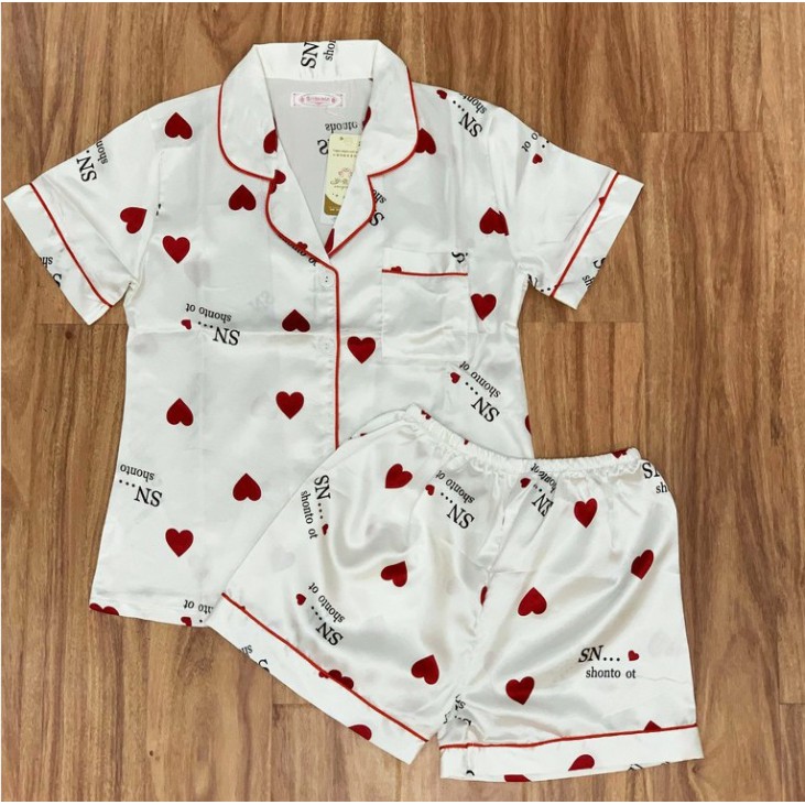 Bộ Pijama tiểu thư dễ thương ✨FREESHIP ✨ Phi Lụa Mùa Hè 40kg - 61 kg