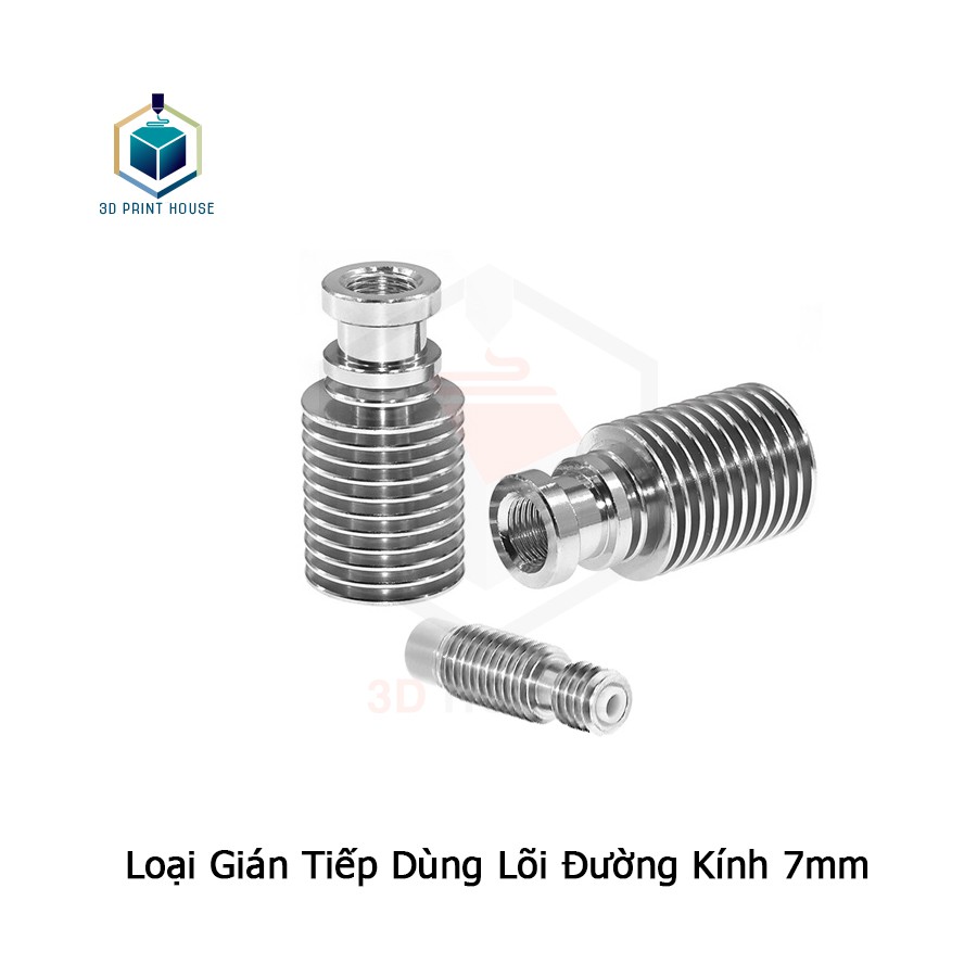 Lõi Dẫn Nhựa E3D V6 Gián Tiếp 7mm Máy In 3D