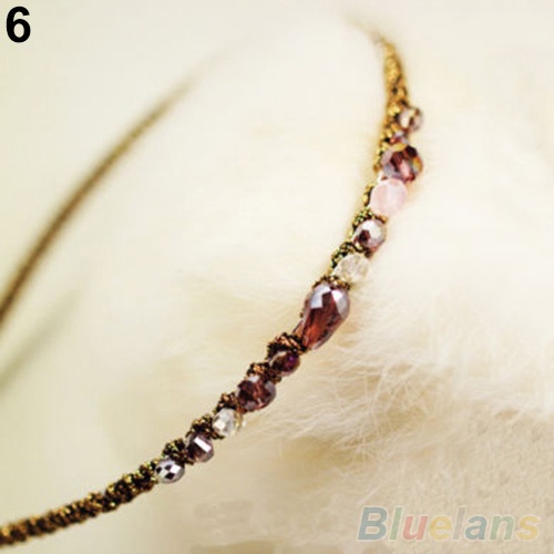 Băng đô đính đá kiểu dáng đơn giản thanh lịch cho nữ