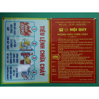 Bộ tiêu lệnh pccc Mica cao cấp