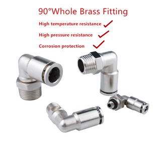 Đầu Nối Ống Khí Xi Lanh Chịu Nhiệt Cao 90 Độ PL
