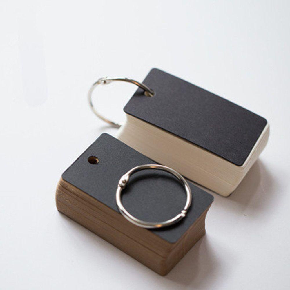 Set 100 Tấm 100 Trang Giấy Kraft Bìa Đen / Nâu Dùng Để Ghi Chú DIY