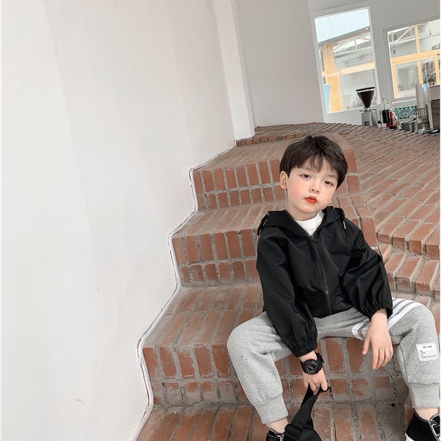 Áo Khoác Có Mũ Trùm Thời Trang Hàn Quốc Mới 2022 Dành Cho Bé Trai