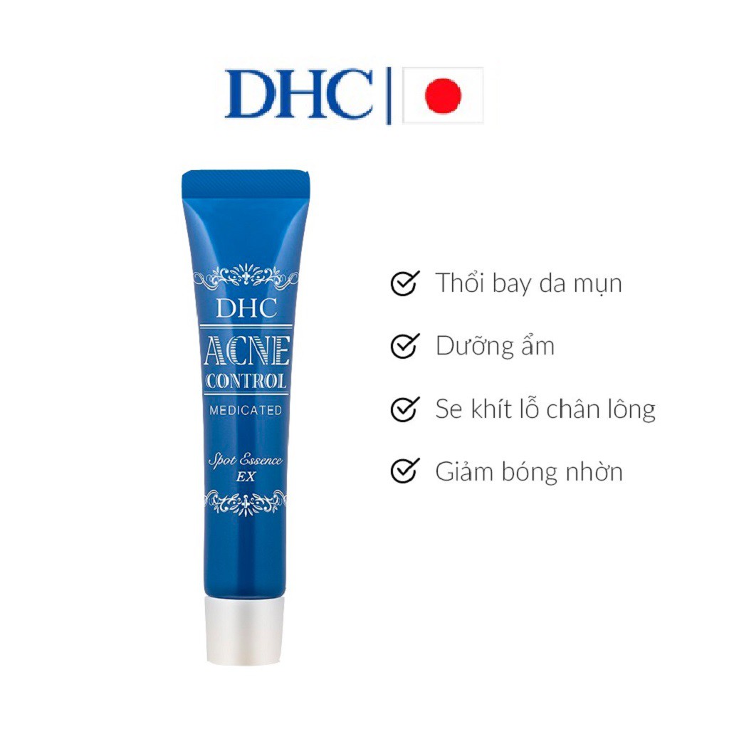 [Mã COSGLORIAT4 -8% đơn 250K] Tinh Chất Ngừa Mụn DHC Acne Control Spots Essence EX 15ml