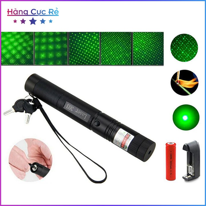 Đèn Laser xài pin sạc chiếu xa nhiều hình 🔵Freeship🔵 Bút trình chiếu slide, con trỏ laze nhỏ gọn - Shop Hàng Cực Rẻ