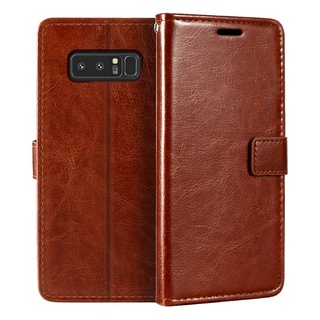 Ốp lưng da nắp gập cho điện thoại samsung galaxy note 8 note8 sm-n950f